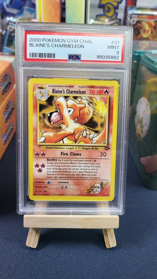 2000 Pokemon Gym Challenge Blaines Charmeleon #31 PSA 9