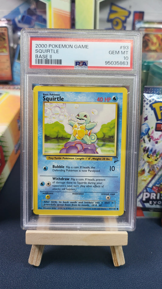 2000 Squirtle Base 11 #93 PSA 10
