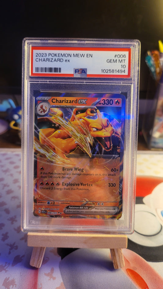 2023 MEW EN Charizard EX #006 PSA 10