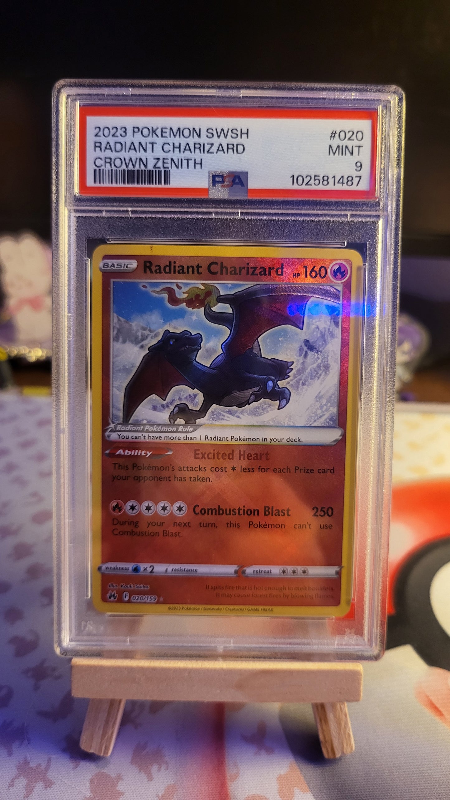 2023 SWSH Radiant Charizard CZ #020 PSA 9