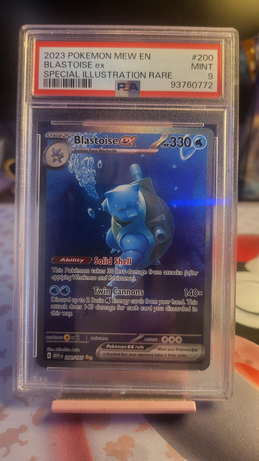 2023 MEW EN Blastoise EX SIR #200 PSA 9