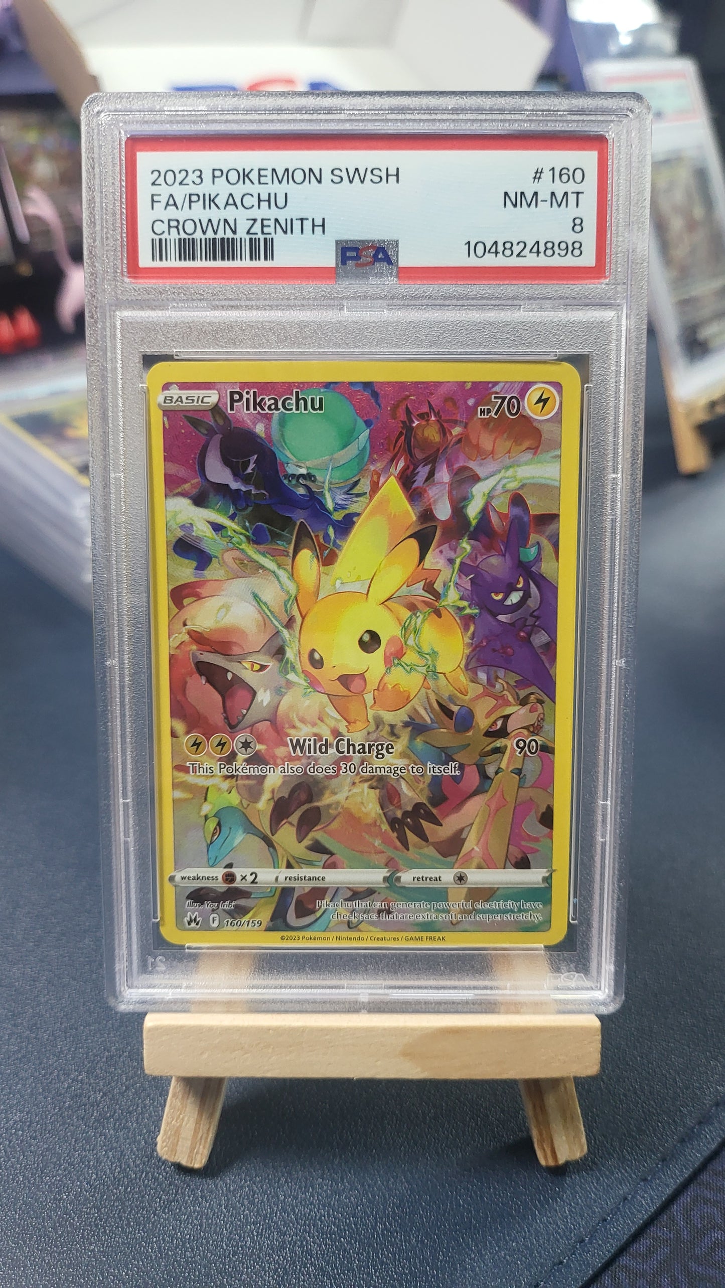 Pikachu CZ #160 PSA 8