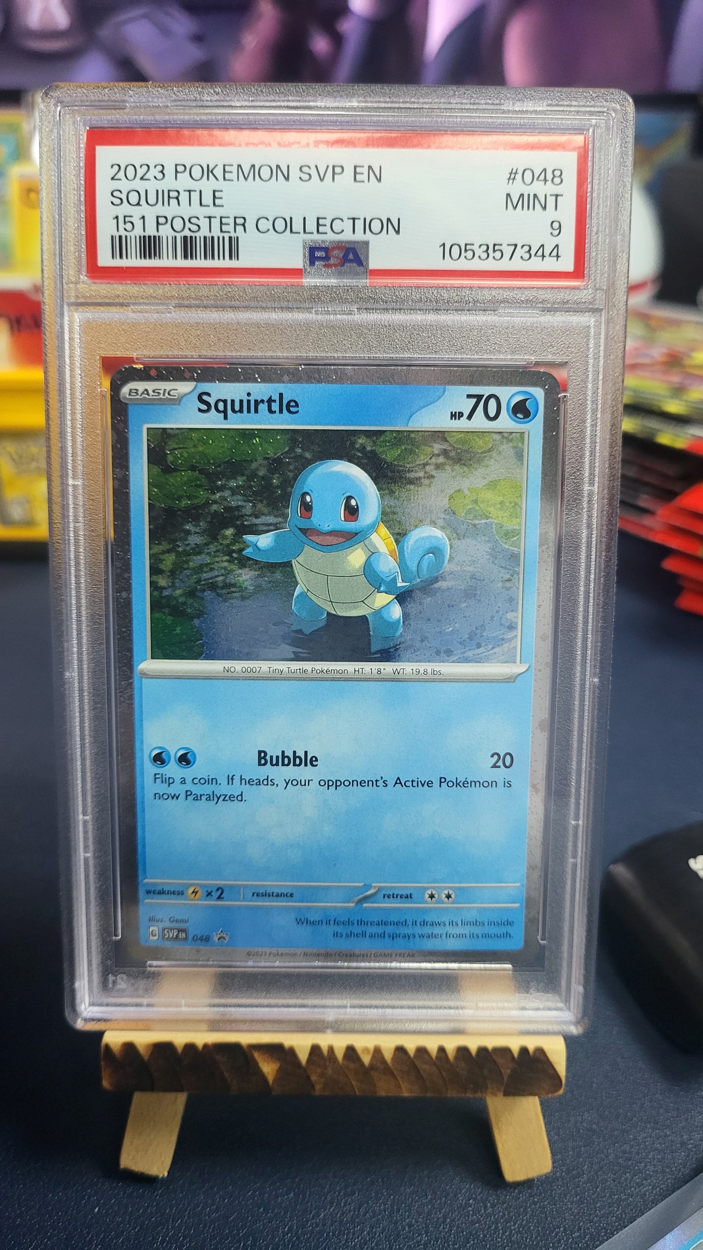 SVP EN Squirtle 151 Poster Collection #048 PSA 9